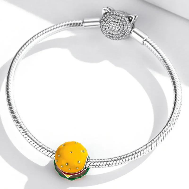 (bilde for) Pandora Style Gourmet Burger Charm - SCC2014 - Vis 3