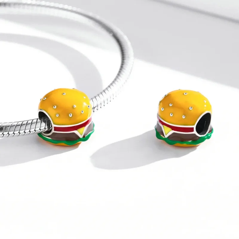 (bilde for) Pandora Style Gourmet Burger Charm - SCC2014 - Vis 4