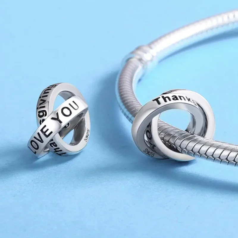 (bilde for) Pandora Style Grateful to You Charm - SCC227 - Vis 5