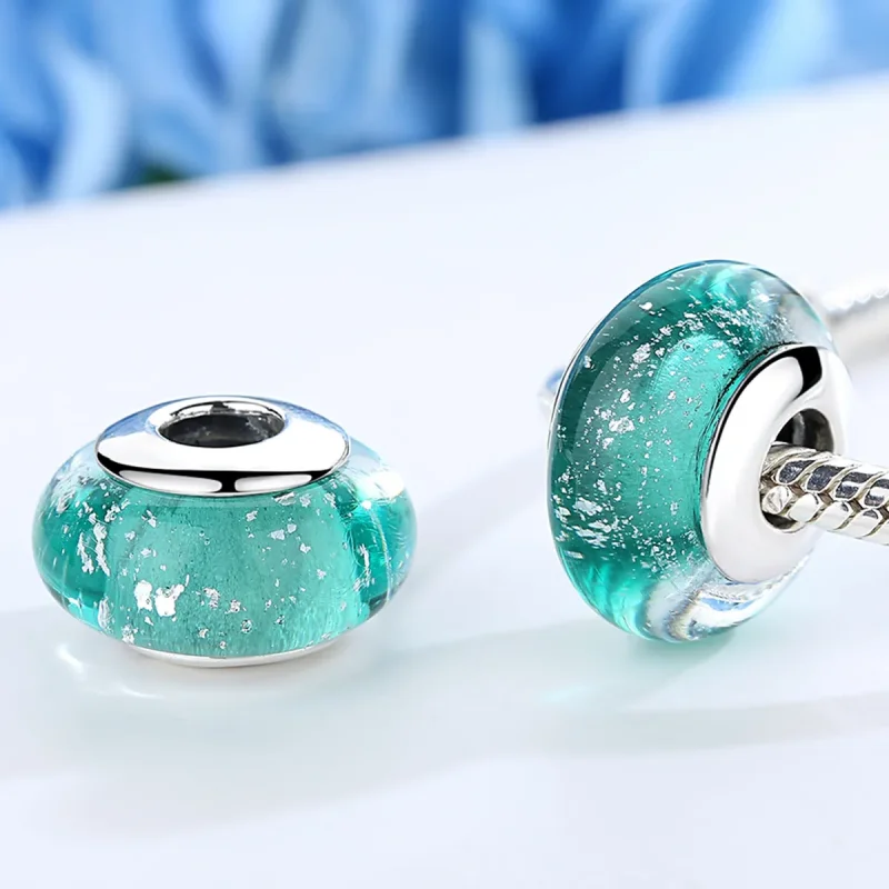 (bilde for) Pandora Style Grønn Murano Glass Charm - SCZ021 - Vis 3