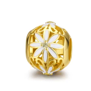 (bilde for) Pandora Style gullbelagt tusenfryd sjarm - SCC1216