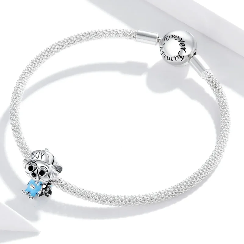 (bilde for) Pandora Style Hip Hop Raccoon Charm - SCC1629 - Vis 3