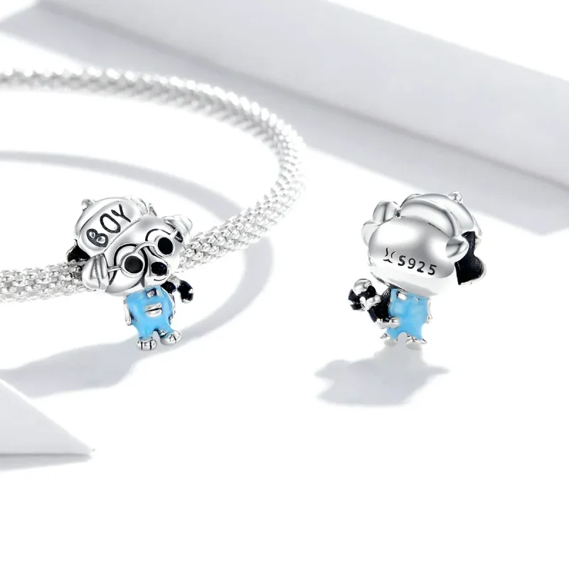(bilde for) Pandora Style Hip Hop Raccoon Charm - SCC1629 - Vis 4