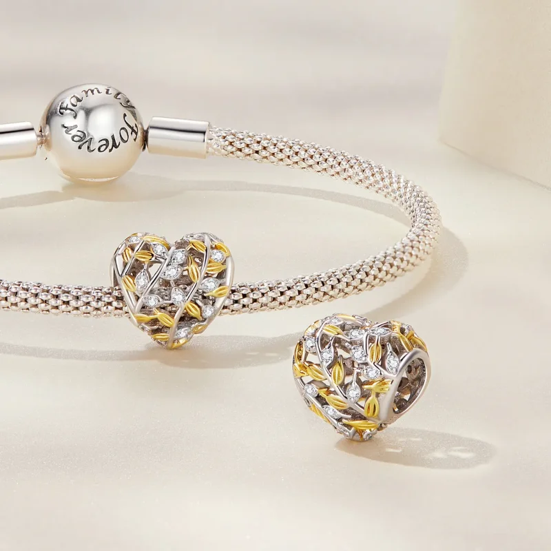 (bilde for) Pandora Style Hjerteformet Bladsarm - BSC672 - Vis 3