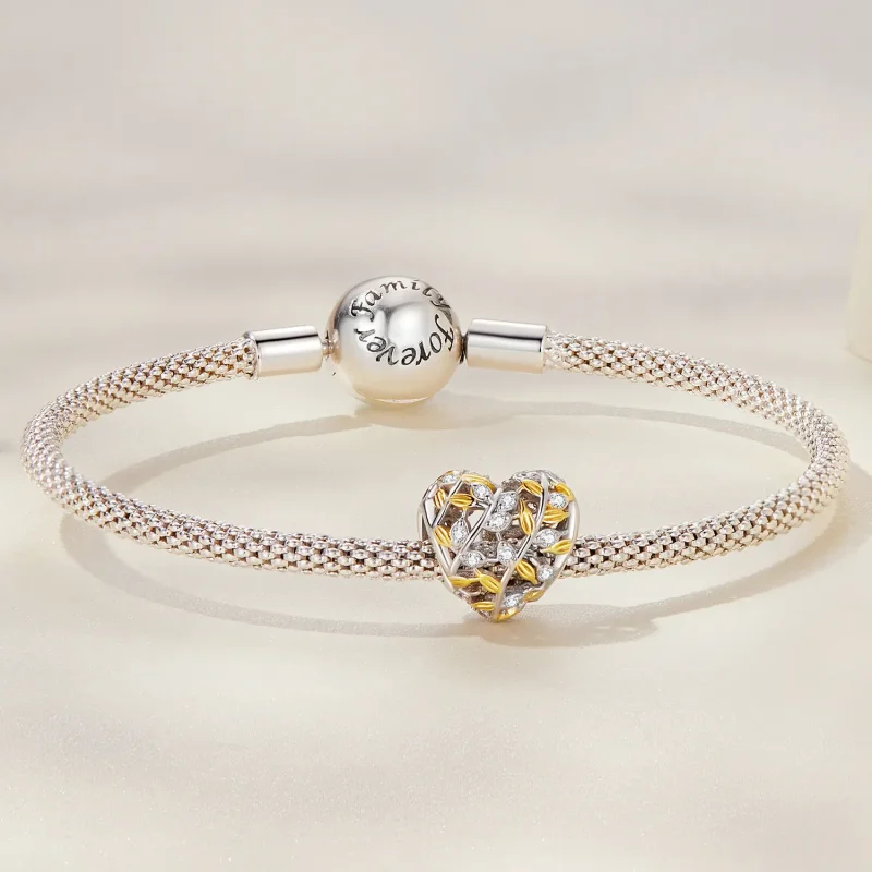 (bilde for) Pandora Style Hjerteformet Bladsarm - BSC672 - Vis 4