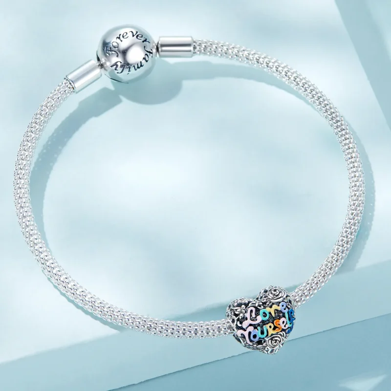 (bilde for) Pandora Style Hjertemønster Charm - SCC2354 - Vis 4