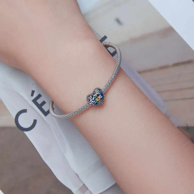 (bilde for) Pandora Style Hjertemønster Charm - SCC2354 - Vis 5