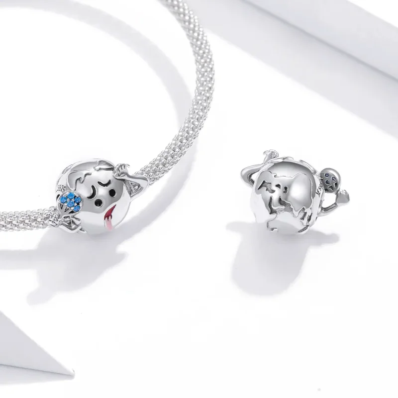 (bilde for) Pandora Style Hot Earth Charm - SCC1582 - Vis 3