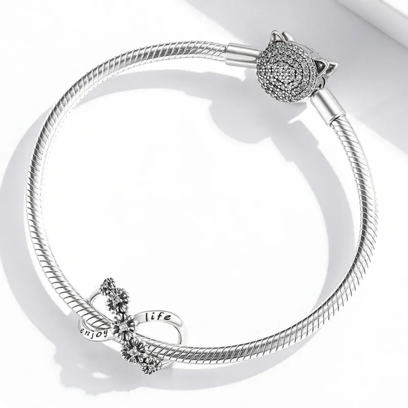 (bilde for) Pandora Style Infinite Flowers Charm - SCC2099 - Vis 3