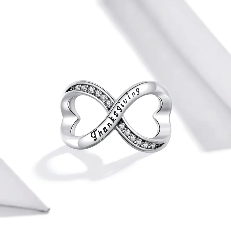 (bilde for) Pandora Style Infinity Symbol Charm - SCC1636 - Vis 2