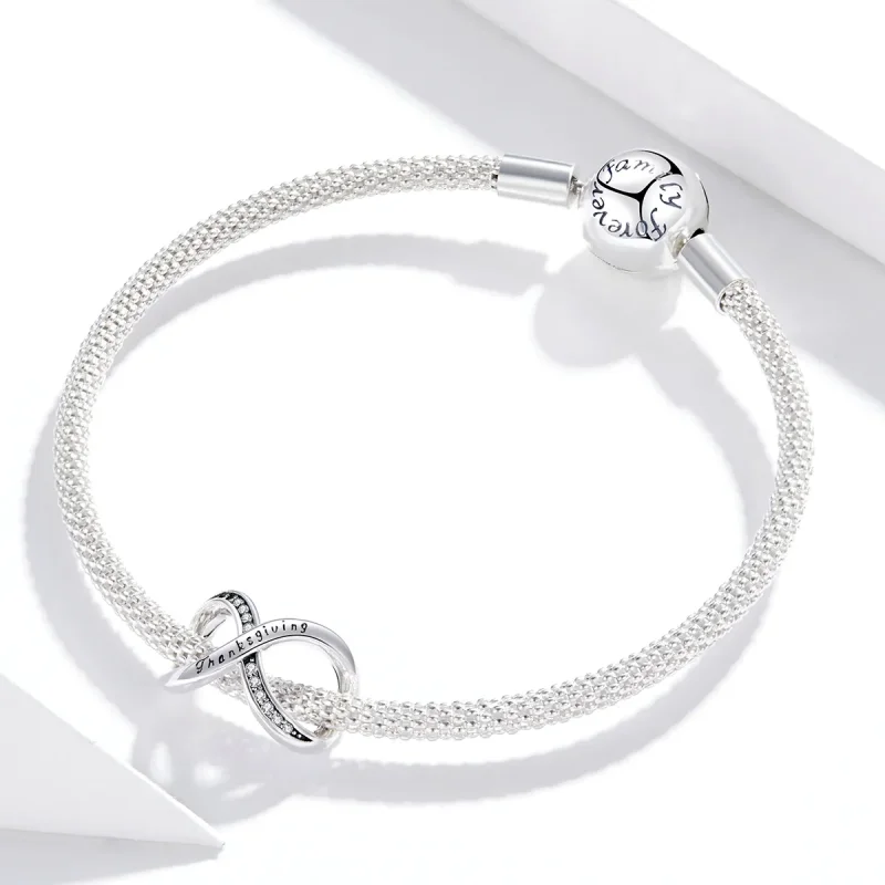 (bilde for) Pandora Style Infinity Symbol Charm - SCC1636 - Vis 3