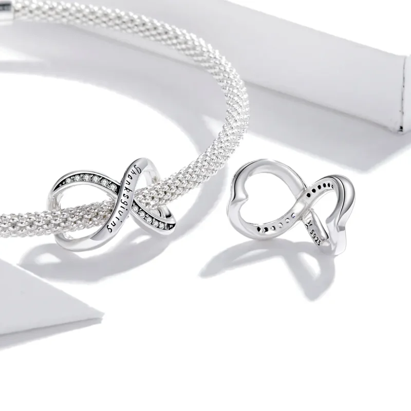 (bilde for) Pandora Style Infinity Symbol Charm - SCC1636 - Vis 4