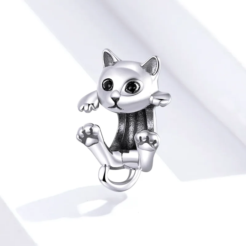 (bilde for) Pandora Style Kitten Charm - BSC208 - Vis 4