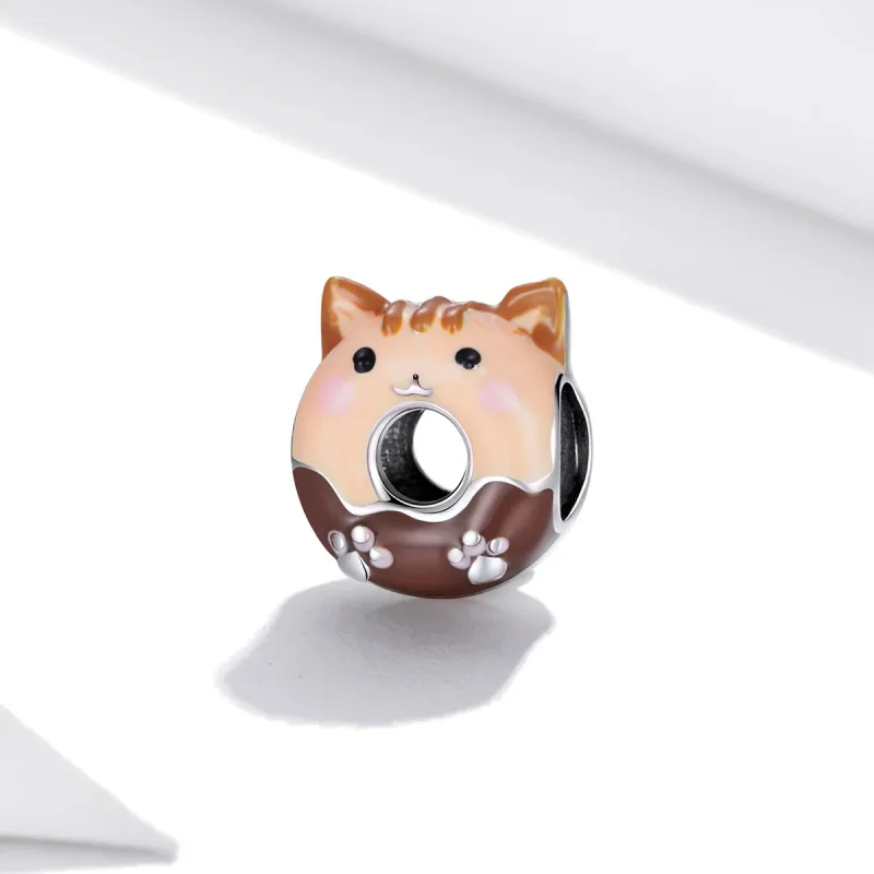 (bilde for) Pandora Style Kitty Donuts Charm - SCC1877 - Vis 2