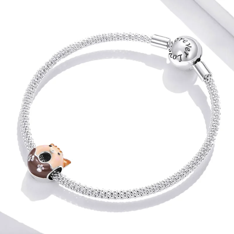 (bilde for) Pandora Style Kitty Donuts Charm - SCC1877 - Vis 3