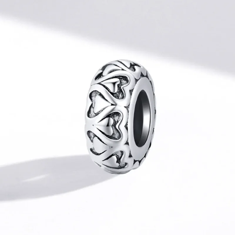 (bilde for) Pandora Style Lace Love Spacer Charm - SCC1949 - Vis 2