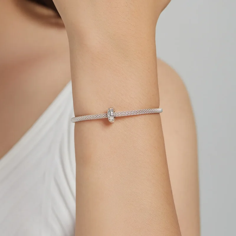 (bilde for) Pandora Style Lace Love Spacer Charm - SCC1949 - Vis 5