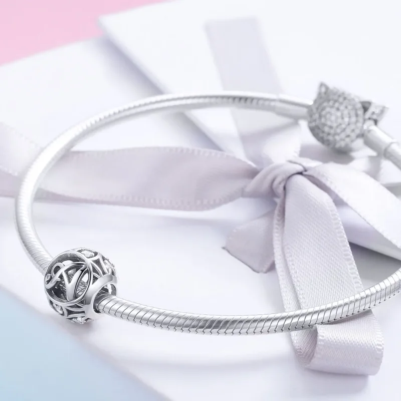 (bilde for) Pandora Style Letter-A Charm - SCC738-A - Vis 4