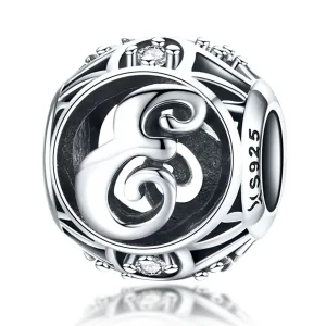 (bilde for) Pandora Style Letter-E Charm - SCC738-E