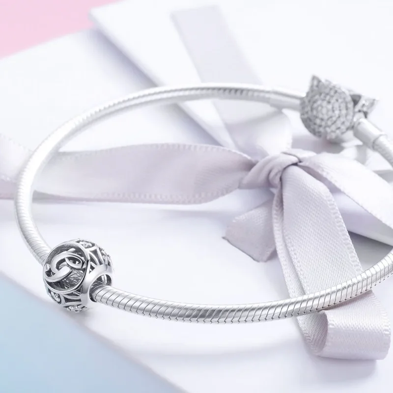 (bilde for) Pandora Style Letter-G Charm - SCC738-G - Vis 4