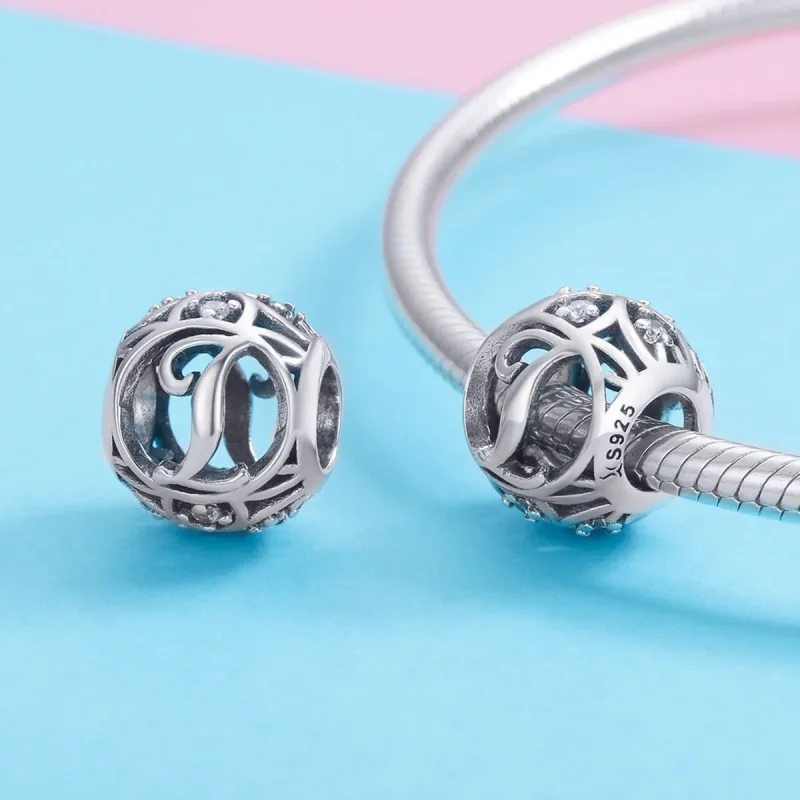 (bilde for) Pandora Style Letter-I Charm - SCC738-I - Vis 3