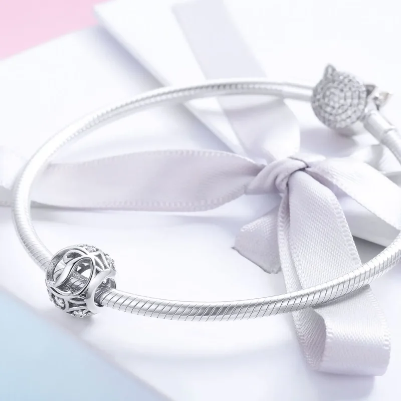 (bilde for) Pandora Style Letter-I Charm - SCC738-I - Vis 4