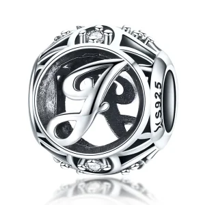 (bilde for) Pandora Style Letter-J Charm - SCC738-J