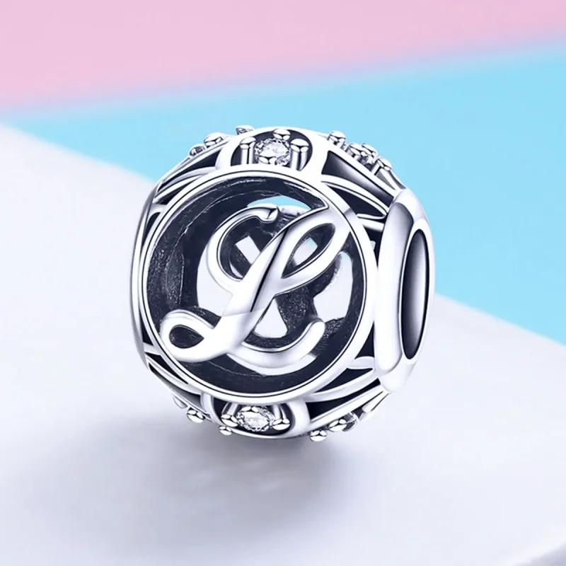 (bilde for) Pandora Style Letter-L Charm - SCC738-L - Vis 2