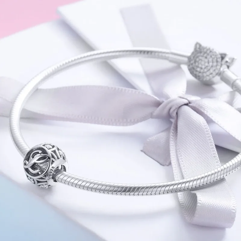 (bilde for) Pandora Style Letter-L Charm - SCC738-L - Vis 4