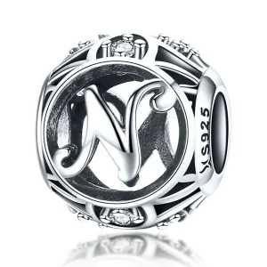 (bilde for) Pandora Style Letter-N Charm - SCC738-N