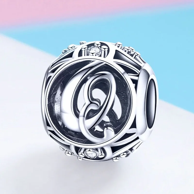 (bilde for) Pandora Style Letter-Q Charm - SCC738-Q - Vis 2