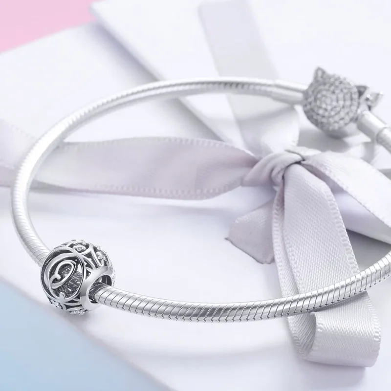 (bilde for) Pandora Style Letter-Q Charm - SCC738-Q - Vis 4