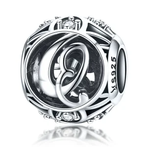 (bilde for) Pandora Style Letter-Q Charm - SCC738-Q