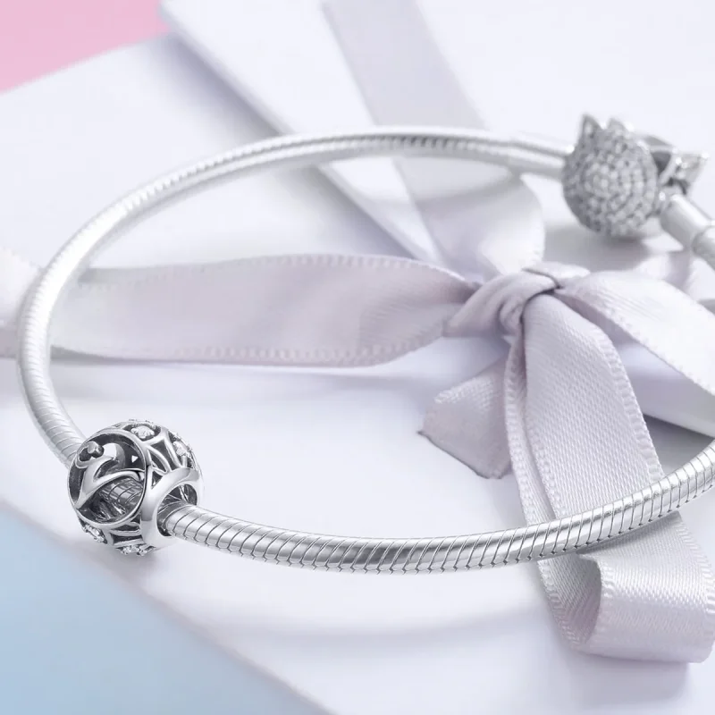 (bilde for) Pandora Style Letter-V Charm - SCC738-V - Vis 4