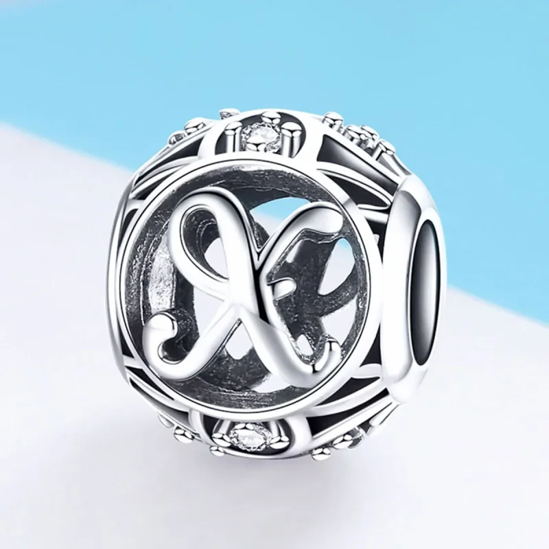 (bilde for) Pandora Style Letter-X Charm - SCC738-X - Vis 2