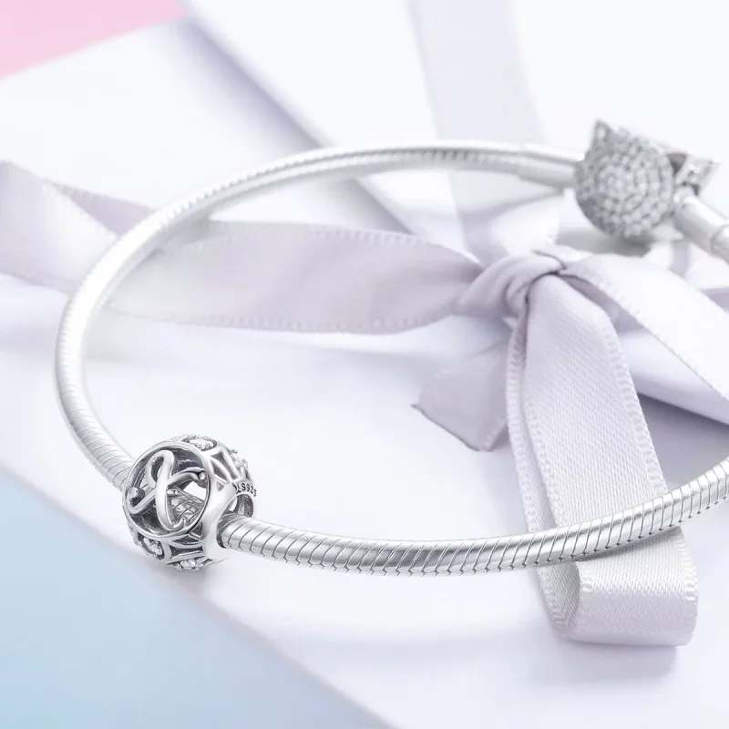 (bilde for) Pandora Style Letter-X Charm - SCC738-X - Vis 4
