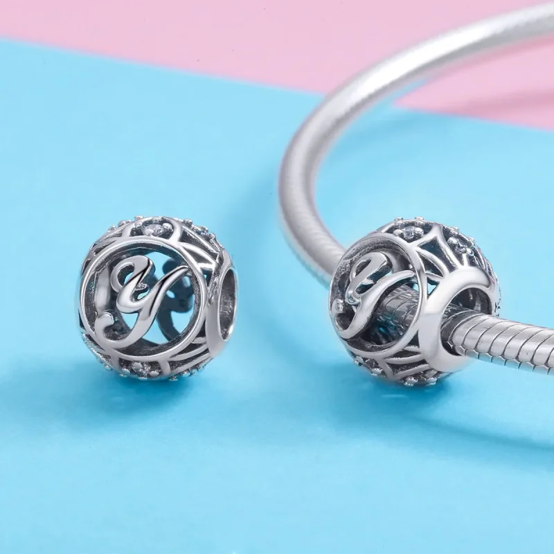 (bilde for) Pandora Style Letter-Y Charm - SCC738-Y - Vis 3