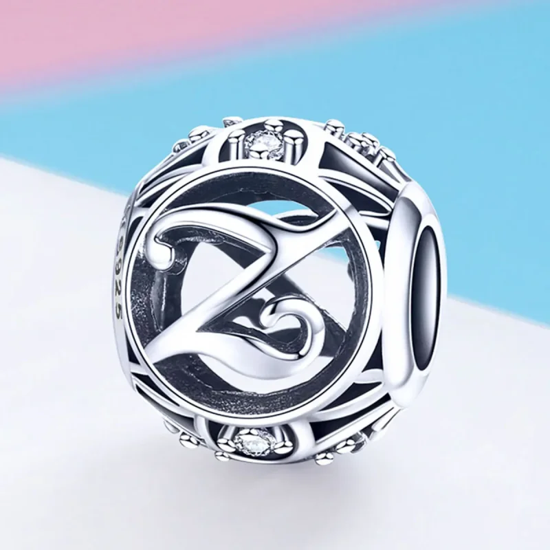 (bilde for) Pandora Style Letter-Z Charm - SCC738-Z - Vis 2