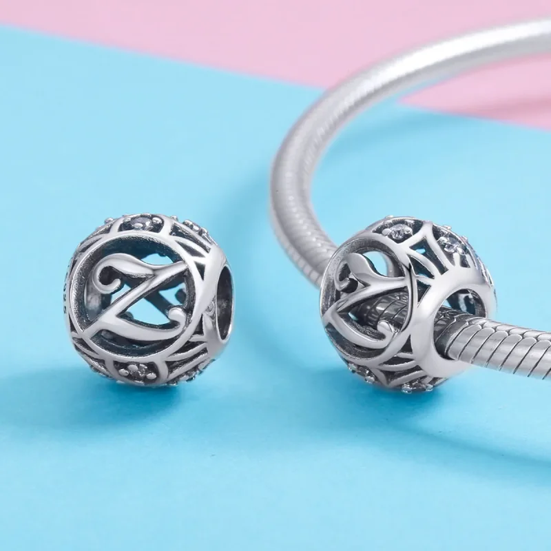 (bilde for) Pandora Style Letter-Z Charm - SCC738-Z - Vis 3