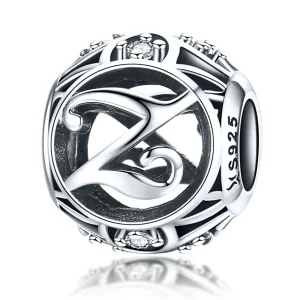 (bilde for) Pandora Style Letter-Z Charm - SCC738-Z