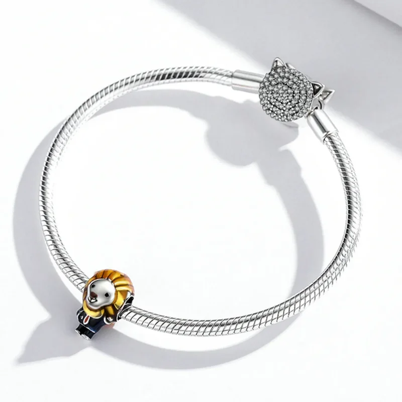 (bilde for) Pandora Style Lion Mayor Charm - SCC1963 - Vis 3