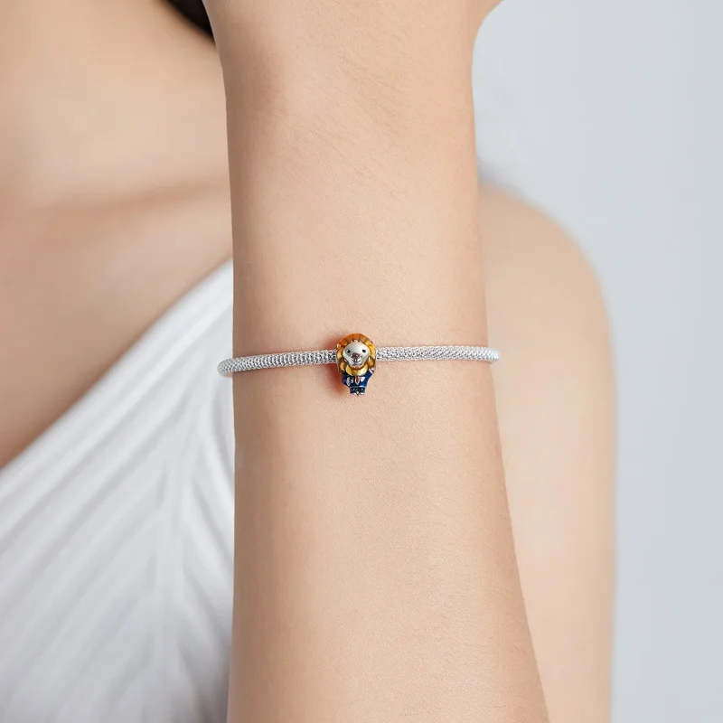 (bilde for) Pandora Style Lion Mayor Charm - SCC1963 - Vis 5