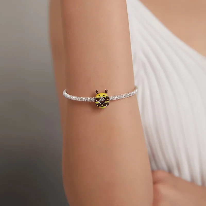 (bilde for) Pandora Style Little Bee Donuts Charm - SCC1878 - Vis 5