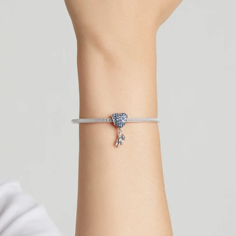 (bilde for) Pandora Style Love Balloon Bear Charm - SCC2023 - Vis 5