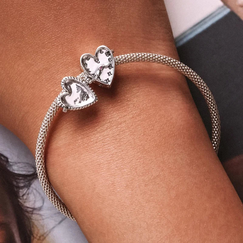 (bilde for) Pandora Style Love Clock Charm - SCC2245 - Vis 7