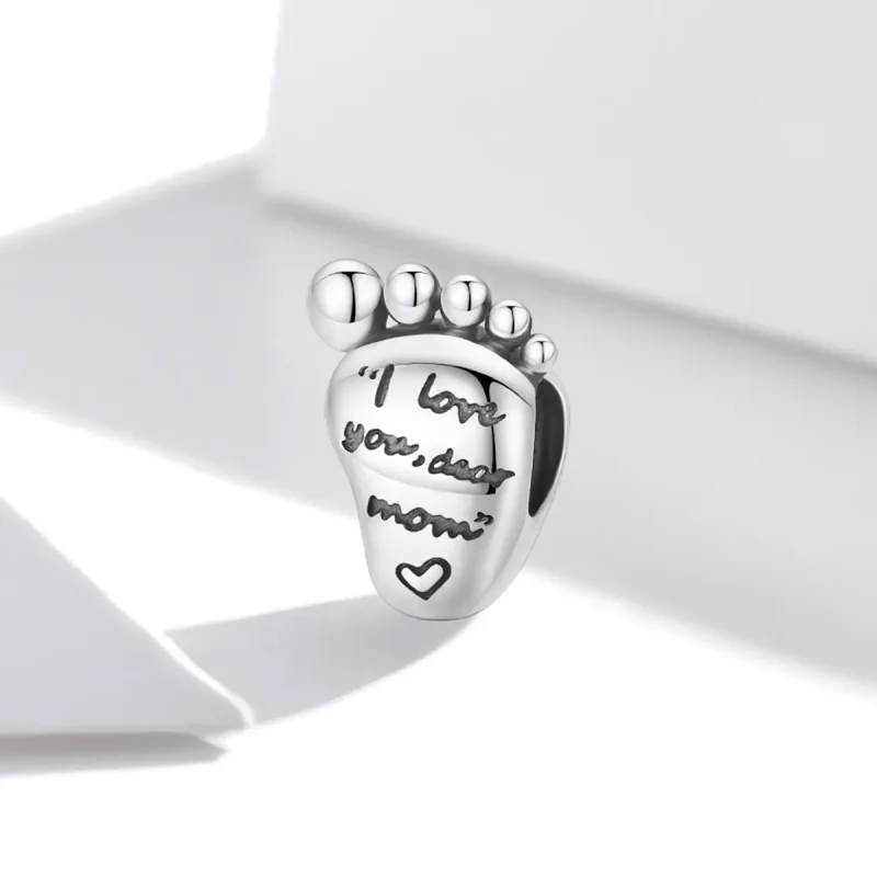 (bilde for) Pandora Style Love Feet Charm - SCC1901 - Vis 2