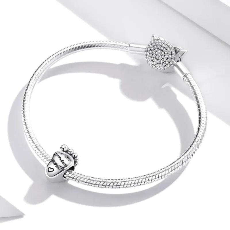 (bilde for) Pandora Style Love Feet Charm - SCC1901 - Vis 3