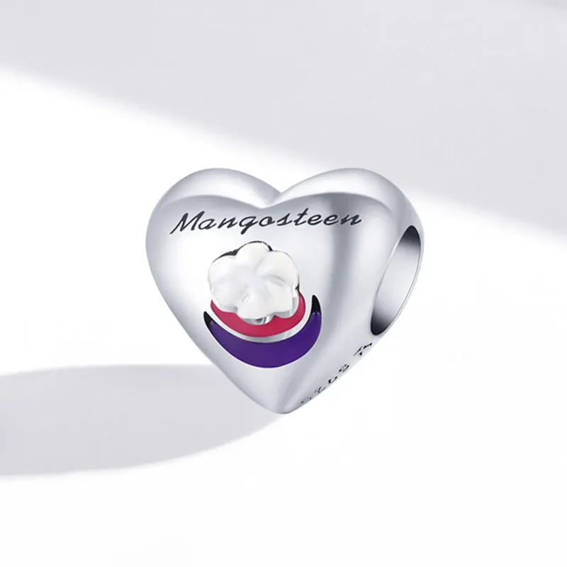 (bilde for) Pandora Style Love Mangosteen Charm - SCC1954 - Vis 2