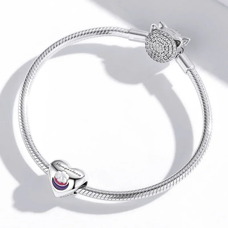 (bilde for) Pandora Style Love Mangosteen Charm - SCC1954 - Vis 4