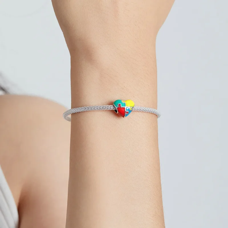 (bilde for) Pandora Style Love Puzzle Charm - BSC547 - Vis 5